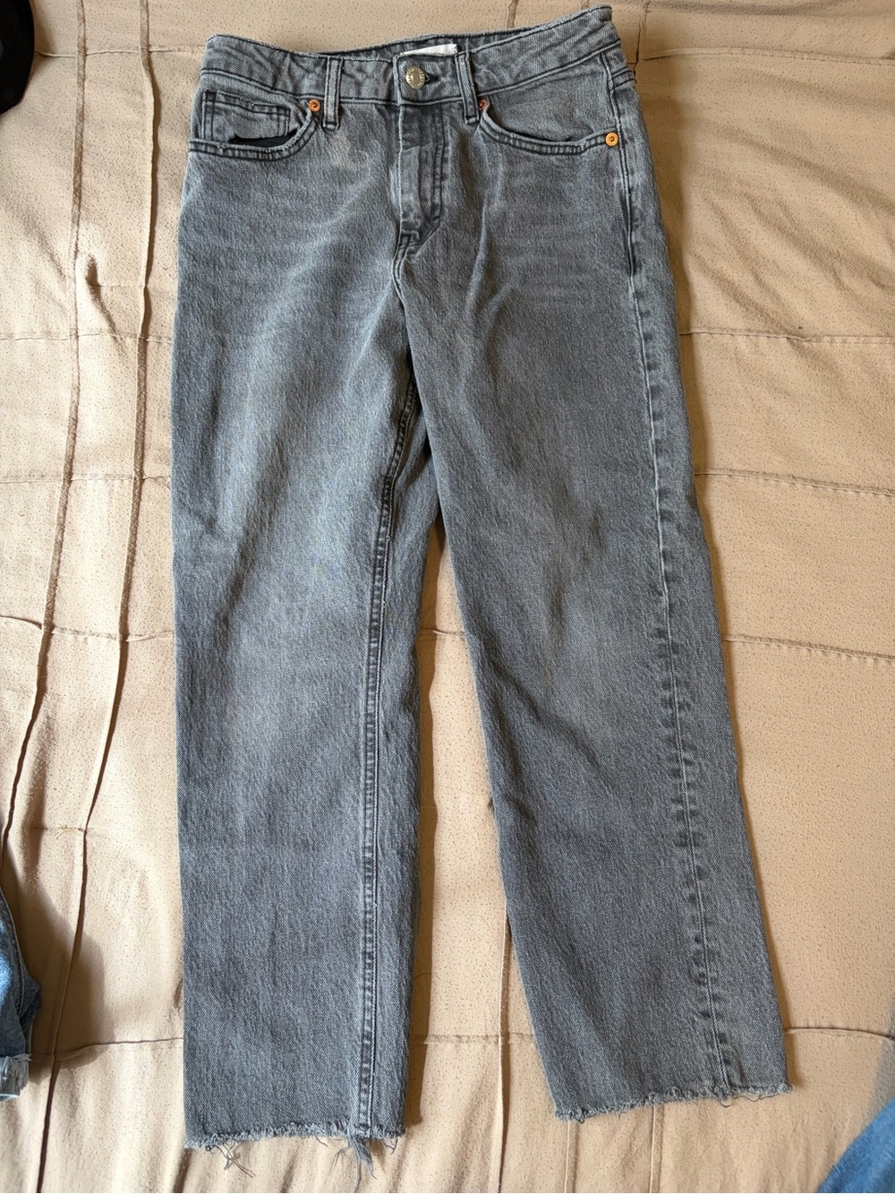Topshop Straight-Leg Women’s Jeans in Washed